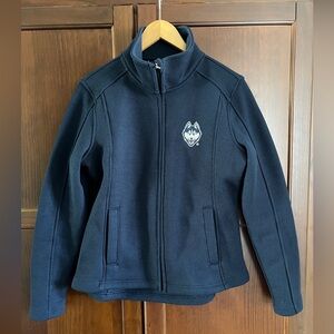 UCONN Huskies Full-Zip Medium Weight Jacket with Embroidered Logo Women’s M